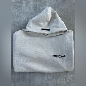 Fear of God Essentials Light Gray Hoodie